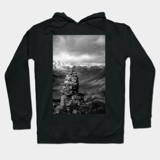 Cairn on Side Pike - BW Hoodie